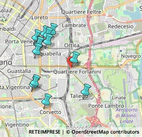 Mappa Via Cipriano Facchinetti, 20138 Milano MI, Italia (1.99538)