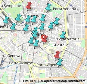 Mappa Via Chiaravalle, 20129 Milano MI, Italia (0.9275)