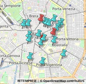 Mappa Via Chiaravalle, 20129 Milano MI, Italia (0.7315)