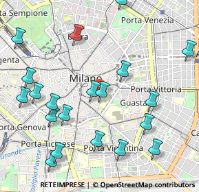 Mappa Via Chiaravalle, 20129 Milano MI, Italia (1.2205)