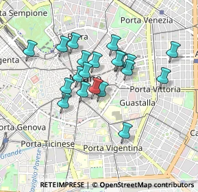 Mappa Via Chiaravalle, 20129 Milano MI, Italia (0.7365)