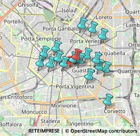 Mappa Via Chiaravalle, 20129 Milano MI, Italia (1.32667)