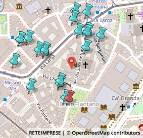 Mappa Via Chiaravalle, 20129 Milano MI, Italia (0.1345)