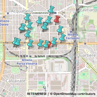 Mappa Via Azzo Carbonera, 20137 Milano MI, Italia (0.5045)