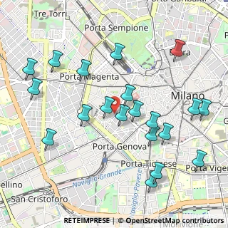 Mappa Via Olona, 20123 Milano MI, Italia (1.1055)