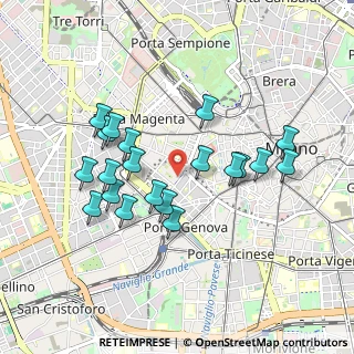 Mappa Via Olona, 20123 Milano MI, Italia (0.855)