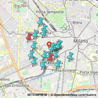 Mappa Via Olona, 20123 Milano MI, Italia (0.6775)