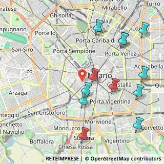 Mappa Via San Pio V, 20123 Milano MI, Italia (2.4475)