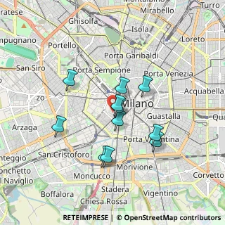 Mappa Via San Pio V, 20123 Milano MI, Italia (1.43273)