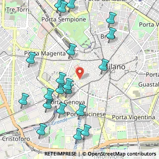 Mappa Via San Pio V, 20123 Milano MI, Italia (1.263)