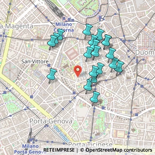 Mappa Via San Pio V, 20123 Milano MI, Italia (0.417)