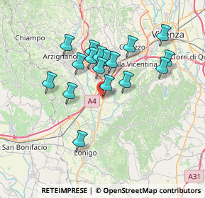 Mappa Via dell'Impresa, 36040 Brendola VI, Italia (6.18588)