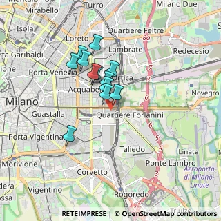 Mappa Via G.B. Piranesi, 20137 Milano MI, Italia (1.32917)