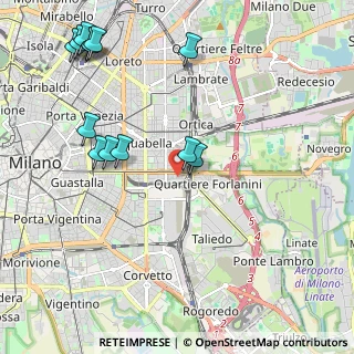 Mappa Via G.B. Piranesi, 20137 Milano MI, Italia (2.51385)