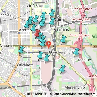 Mappa Via G.B. Piranesi, 20137 Milano MI, Italia (0.965)