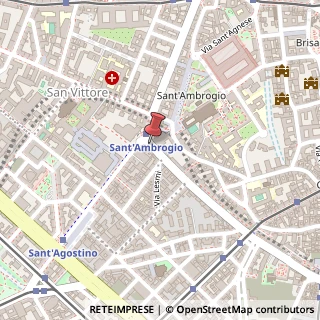 Mappa Via Edmondo De Amicis, 61, 20123 Milano, Milano (Lombardia)