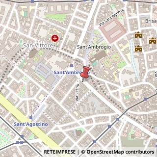 Mappa Via Edmondo de Amicis, 53, 20123 Milano, Milano (Lombardia)