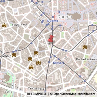 Mappa Piazza Giuseppe Missori, 2, 20122 Milano, Milano (Lombardia)