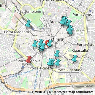 Mappa Via Nerino, 20123 Milano MI, Italia (0.883)