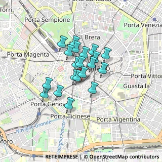 Mappa Via Nerino, 20123 Milano MI, Italia (0.588)