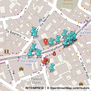 Mappa Via Nerino, 20123 Milano MI, Italia (0.06)