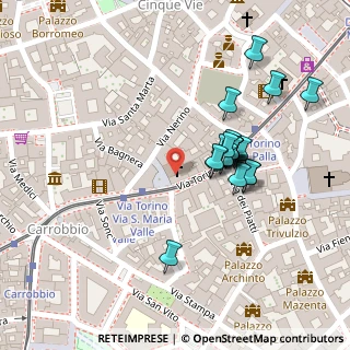 Mappa Via Nerino, 20123 Milano MI, Italia (0.103)
