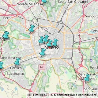 Mappa Via Nerino, 20123 Milano MI, Italia (4.9275)