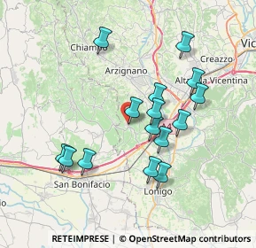 Mappa Via Divisione Julia, 36053 Gambellara VI, Italia (6.784)