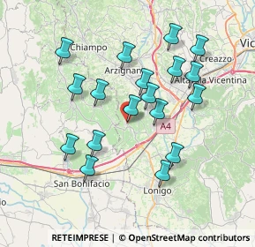 Mappa Via Divisione Julia, 36053 Gambellara VI, Italia (6.87278)