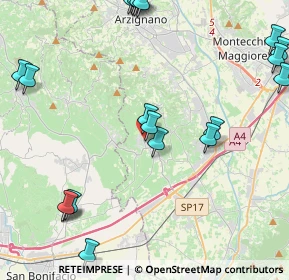 Mappa Via Divisione Julia, 36053 Gambellara VI, Italia (5.6615)