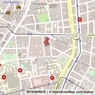Mappa Via Luciano Manara, 11, 20122 Milano, Milano (Lombardia)