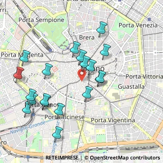 Mappa Piazza Sant'Alessandro, 20123 Milano MI, Italia (1.075)