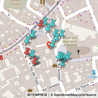 Mappa Via dei Piatti, 20123 Milano MI, Italia (0.049565217391304)