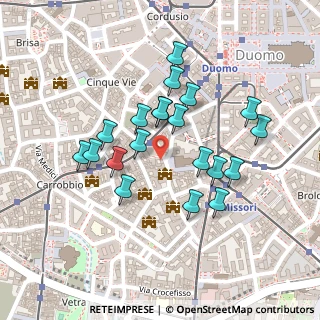 Mappa Via dei Piatti, 20123 Milano MI, Italia (0.1995)
