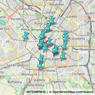 Mappa Via Alberico Albricci, 20123 Milano MI, Italia (1.228)