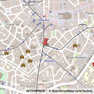 Mappa Piazza Giuseppe Missori, 1, 20123 Milano, Milano (Lombardia)