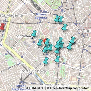 Mappa Via Lanzone, 20123 Milano MI, Italia (0.382)