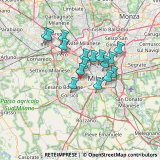 Mappa P.le Bande Nere V.le C. Da Forli', 20146 Milano MI, Italia (5.73688)