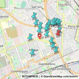 Mappa P.le Bande Nere V.le C. Da Forli', 20146 Milano MI, Italia (0.825)