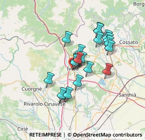 Mappa Via Giuseppe di Vittorio, 10015 Ivrea TO, Italia (11.143)