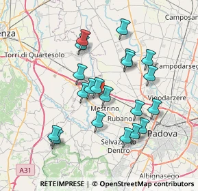 Mappa Via Pozza Don Rocco, 35035 Mestrino PD, Italia (6.7)