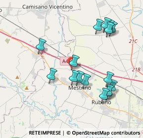 Mappa Via Pozza Don Rocco, 35035 Mestrino PD, Italia (3.96313)