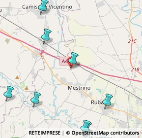 Mappa Via Pozza Don Rocco, 35035 Mestrino PD, Italia (6.60727)