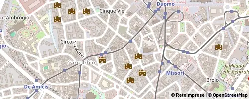 Mappa Milão