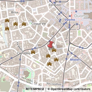 Mappa Via dei Piatti, 6, 20123 Milano, Milano (Lombardia)