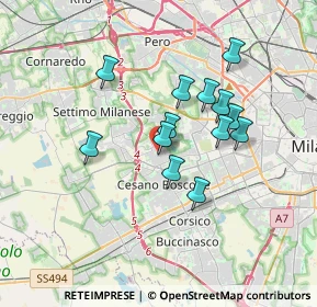 Mappa Via Antonio Ceriani, 20152 Milano MI, Italia (2.85077)