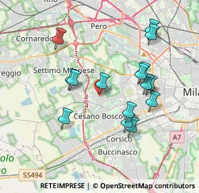 Mappa Via Antonio Ceriani, 20152 Milano MI, Italia (3.524)