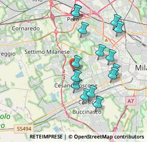 Mappa Via Antonio Ceriani, 20152 Milano MI, Italia (3.79867)