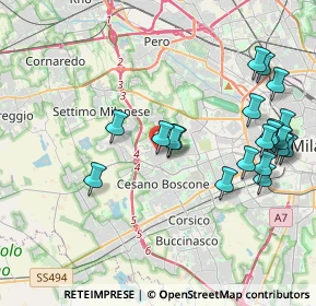 Mappa Via Antonio Ceriani, 20152 Milano MI, Italia (4.3905)