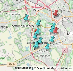Mappa Via Antonio Ceriani, 20152 Milano MI, Italia (3.08143)